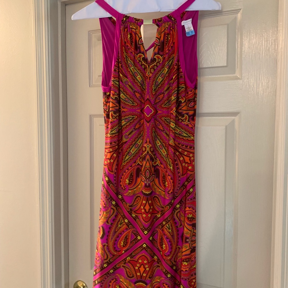 Cache Medium Retro Fabric Midi Dress